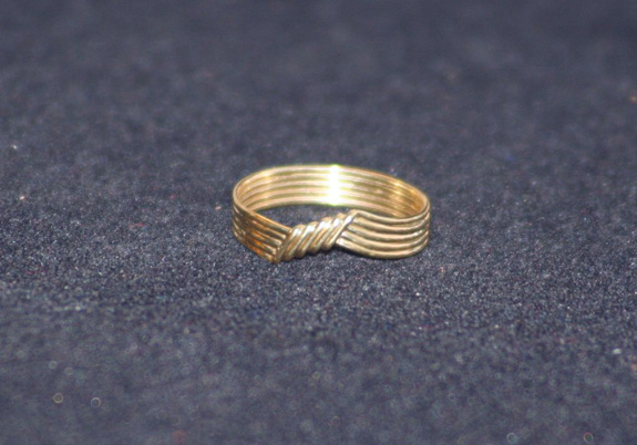 Ring, 14 karaat geel goud